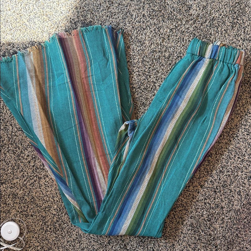 Striped Multicolor Flare pants